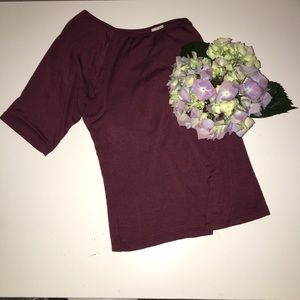 Maroon half sleeve T-shirt
