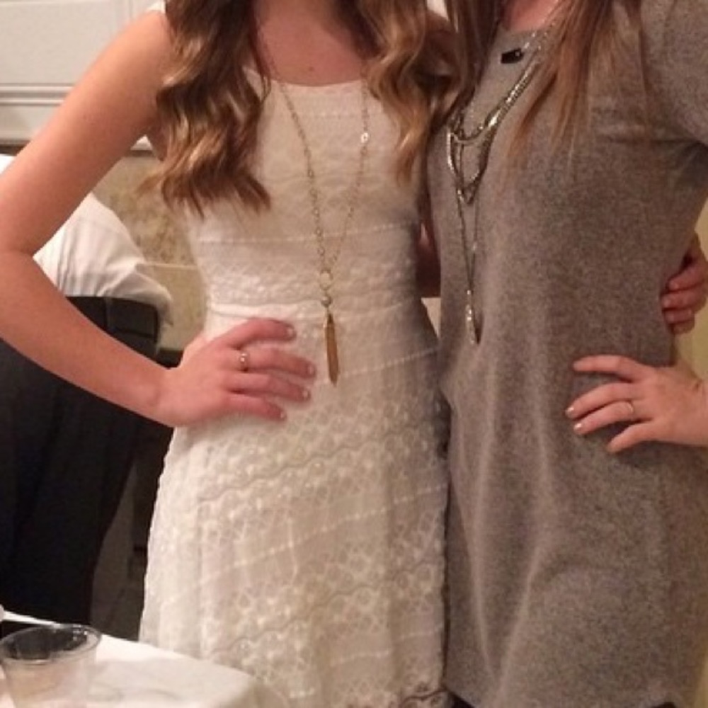 White lace dress