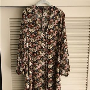 MUMU floral dress with wrap