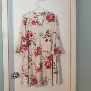 Floral Print Swing Dress