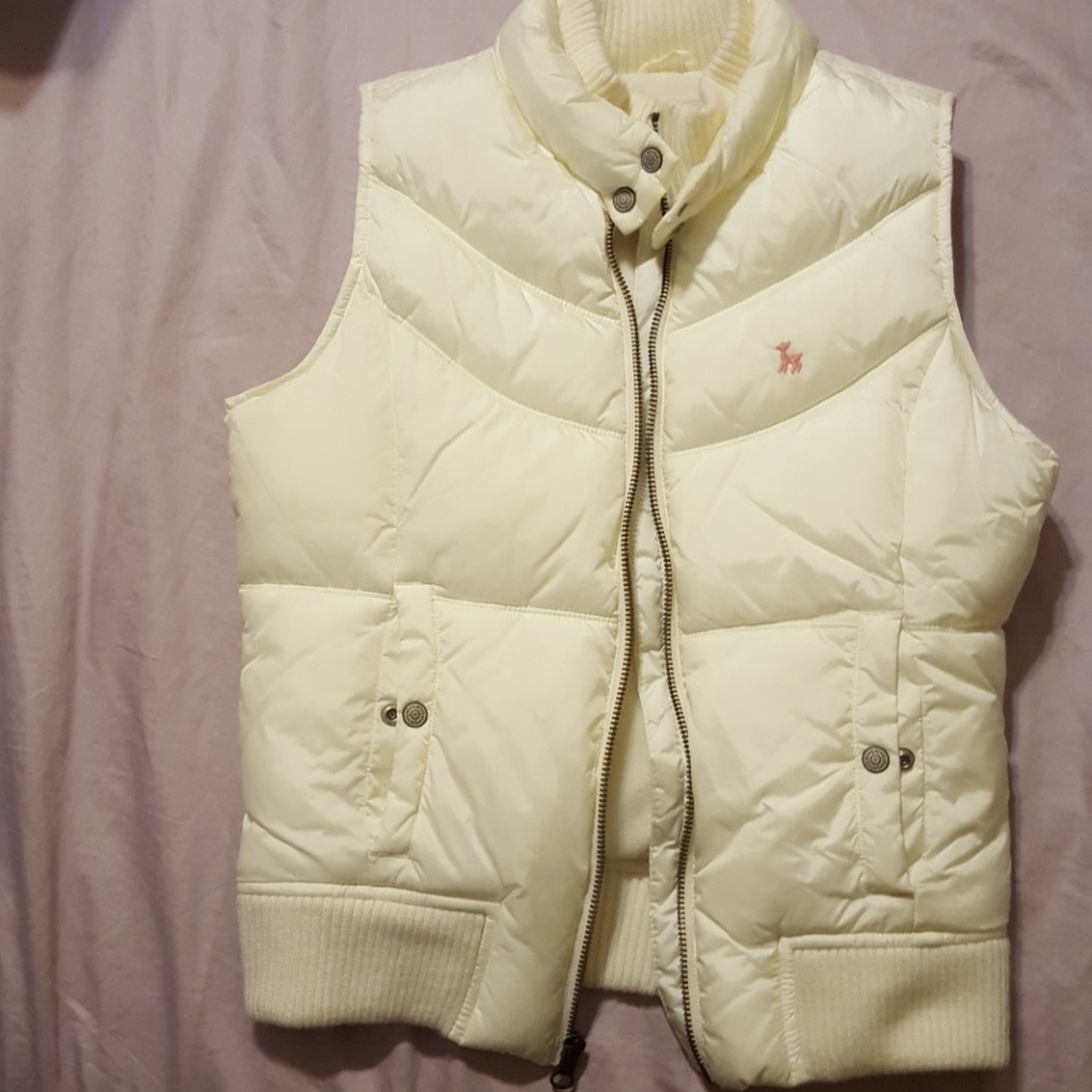 Old Navy White Winter Vest Kids (girls)
