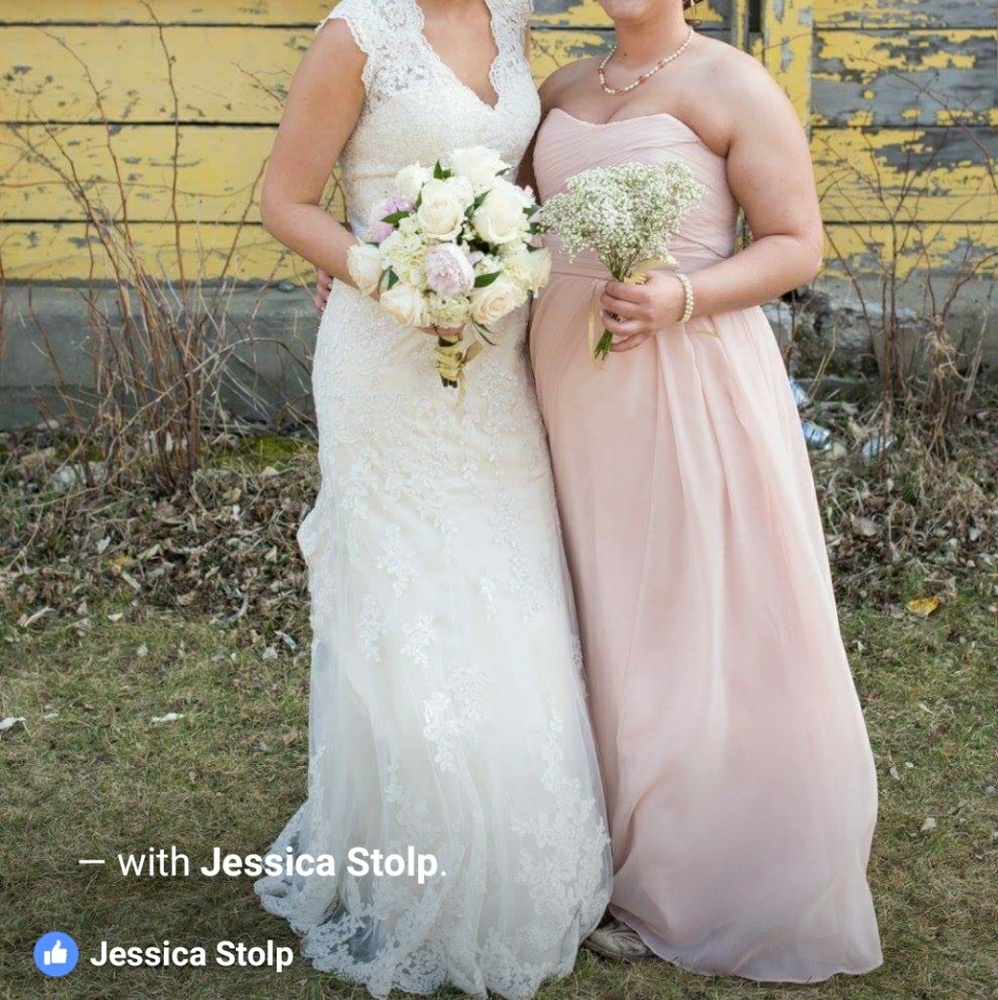 Blush Colored Prom Dress, Size 18