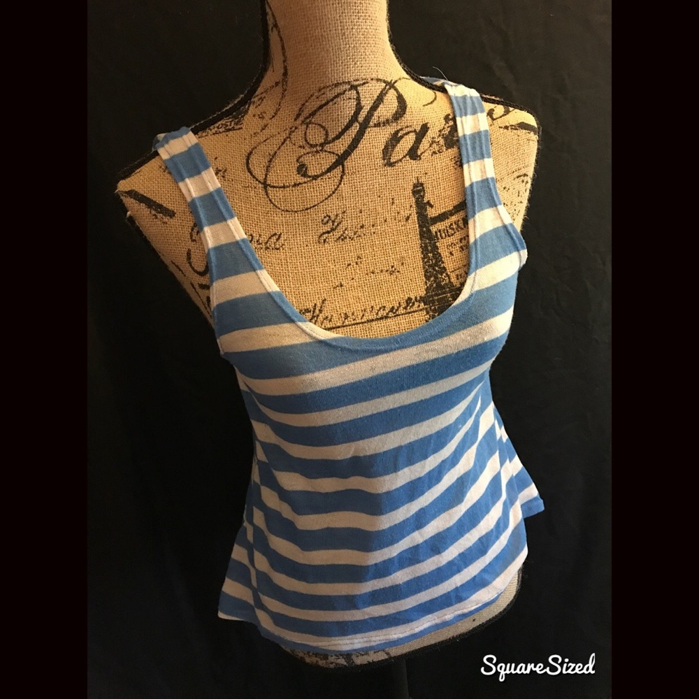 Cotton on tank top 85% polyester 15% linen