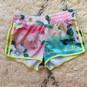 adidas Shorts - Adidas x Farm Collection Track Shorts adidas Shorts - Adidas x Farm Collection Track Shorts