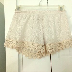 Boho summer  lace shorts