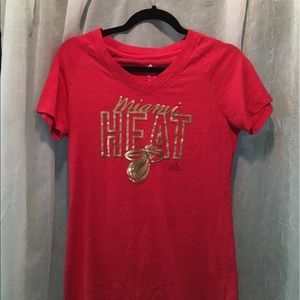 Adidas Miami Heat V-Neck - Size Large