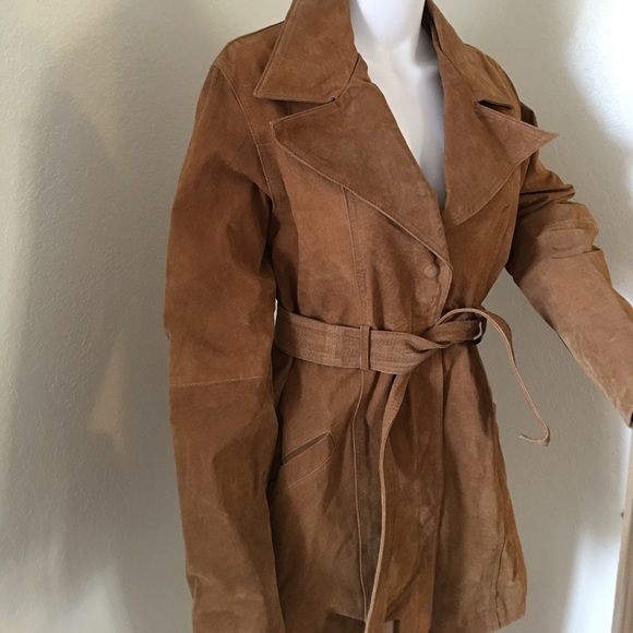 Jennifer J. Leather Trench coat - Picture 2 of 6