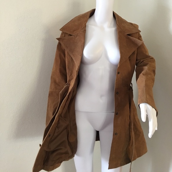 Jennifer J. Leather Trench coat - Picture 5 of 6