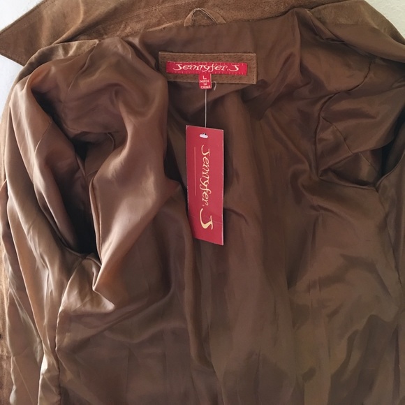 Jennifer J. Leather Trench coat - Picture 6 of 6