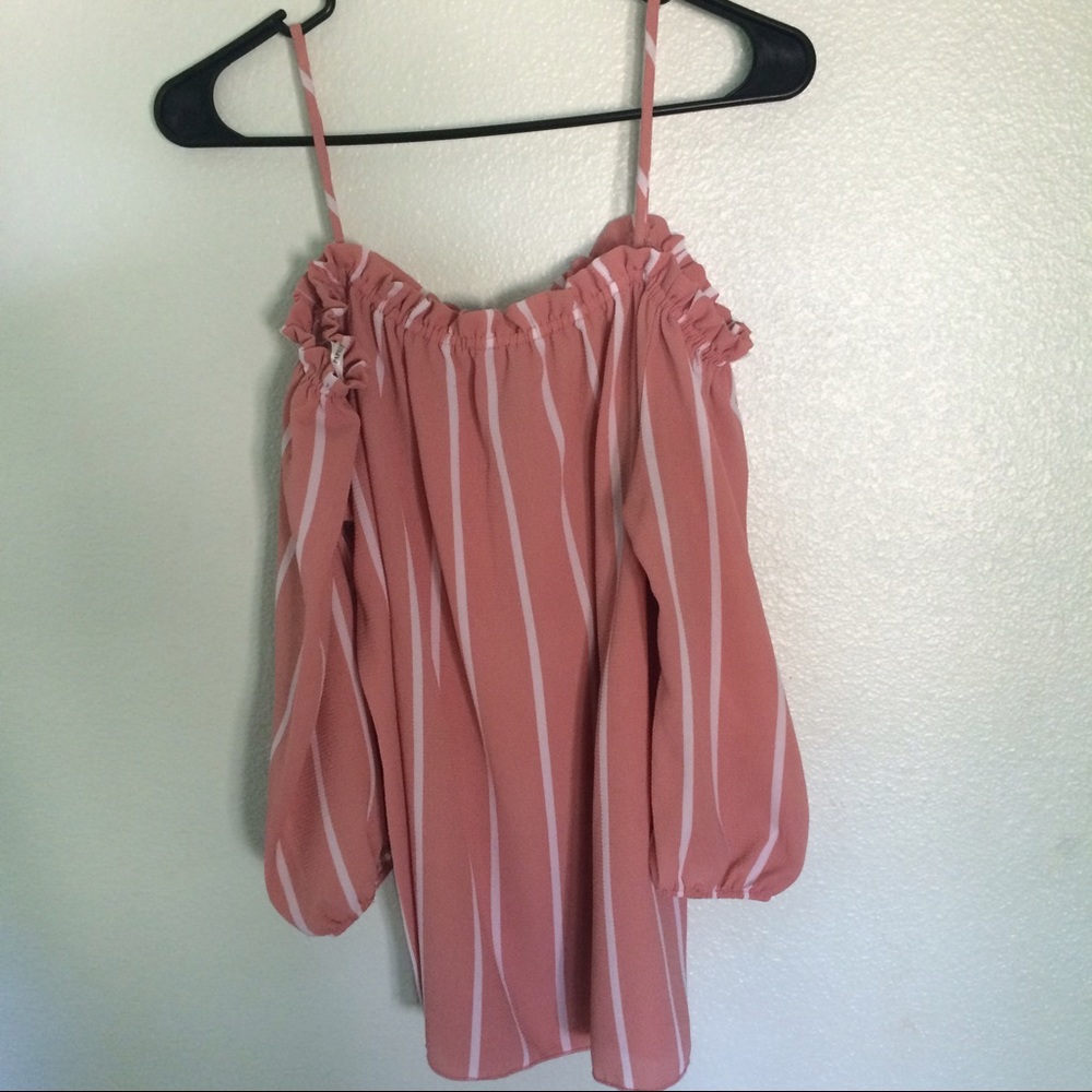 Striped Off the shoulder Top