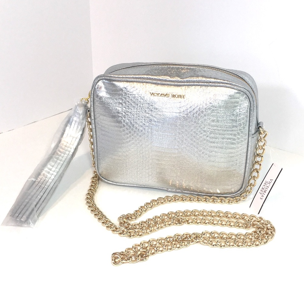 Victoria's Secret Silver Crossbody Bag