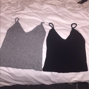 Brandy Melville Basic Ribbed Tank Tops