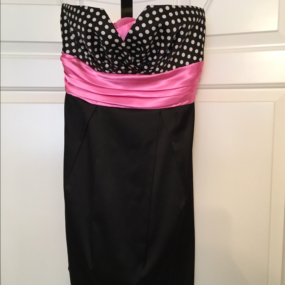 Juniors strapless dress