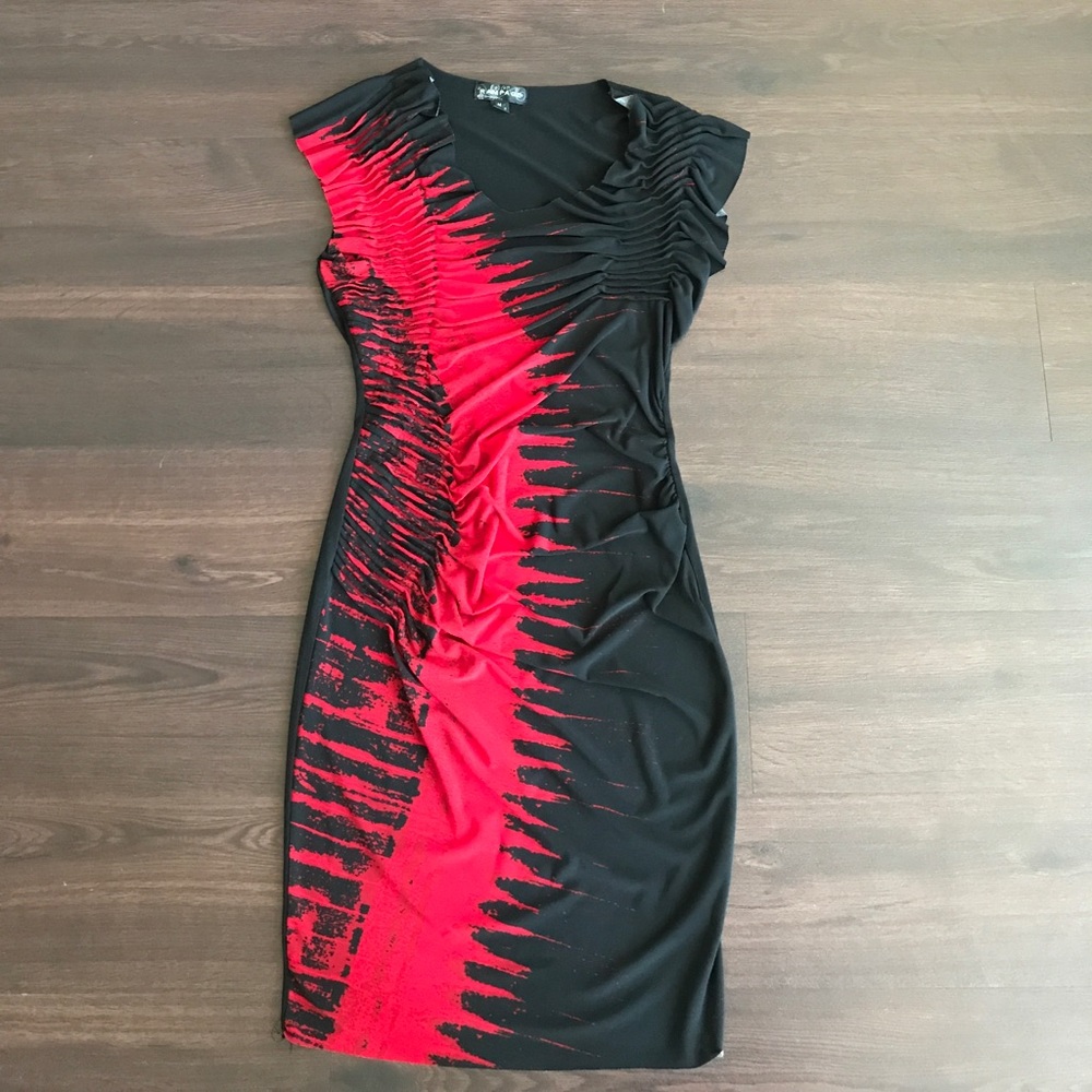 Black and red dress