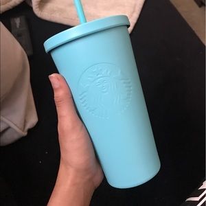 Tiffany blue grande ice Starbucks cup