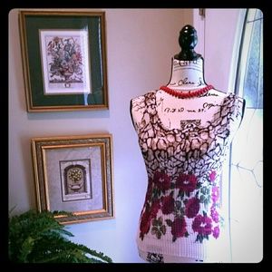 Danny & Nicole Pleated Sleeveless Shell