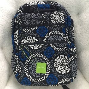 Vera Bradley Tech Backpack in Canterberry Cobalt