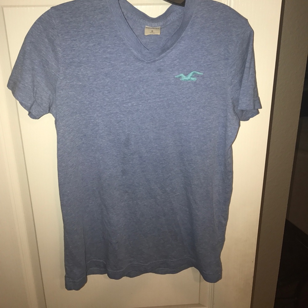 Hollister V-neck Tee, light Blue, Small