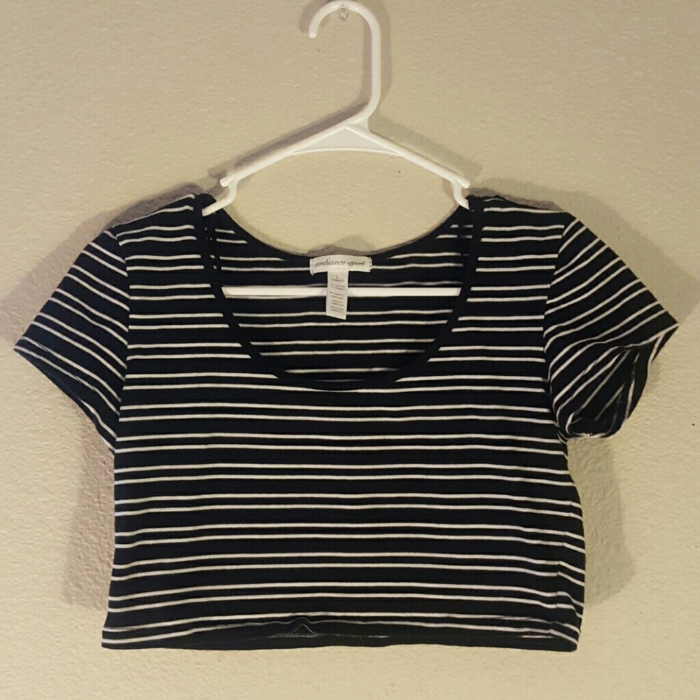 Striped crop top