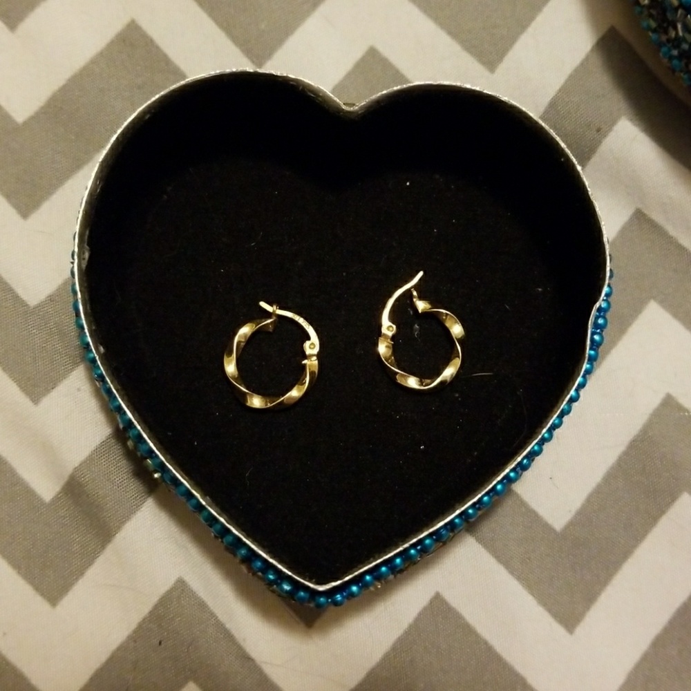 14k gold hoop earrings