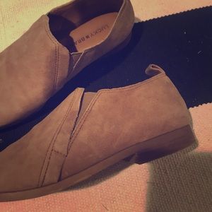 Lucky Brand slip on suede shoes