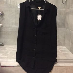 Silence + Noice Sleeveless collared tank