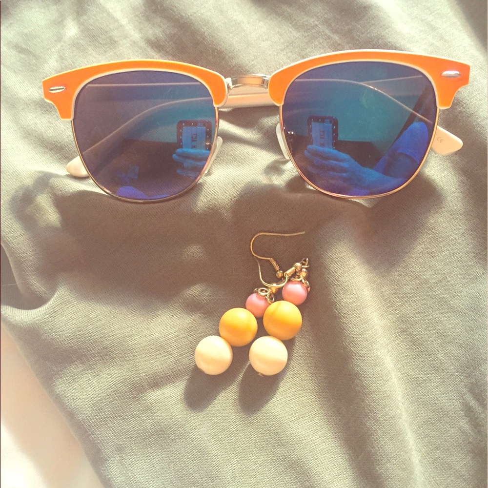 BP orange reflective sunglasses