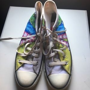 White Custom Converse