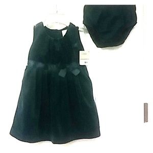 Carter's velvet green dress