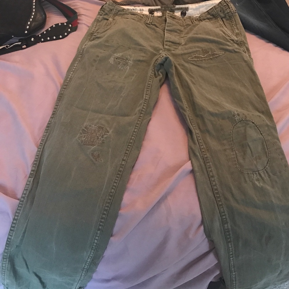 Distressed Khakis