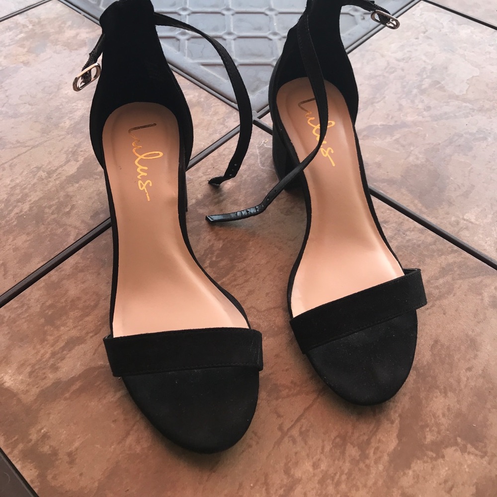 LULUS Block Sandals 2.5 inches
