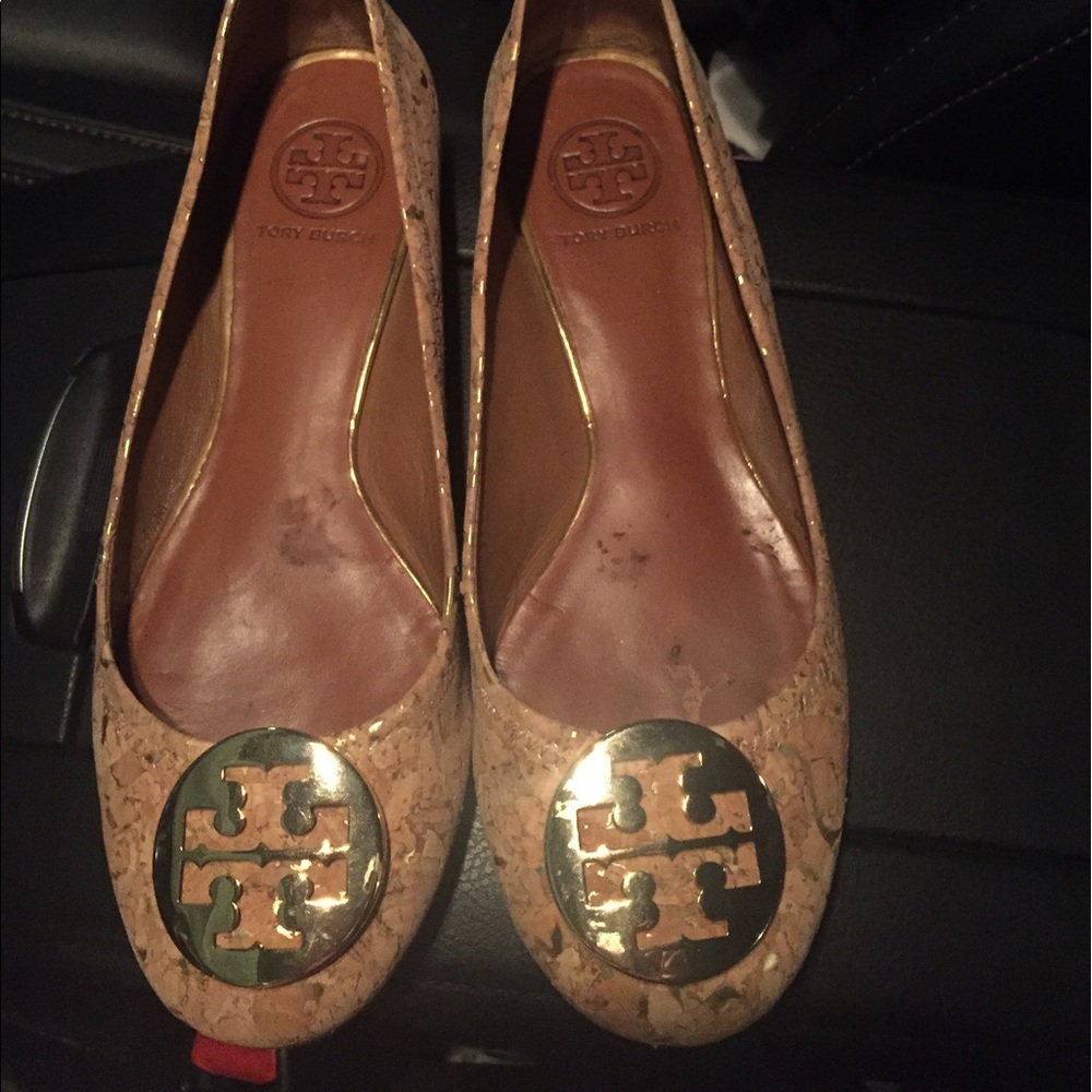 Tory Burch cork flats size 7.5