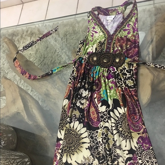 Eci Printed Maxi Dress-Long Length - Picture 2 of 3