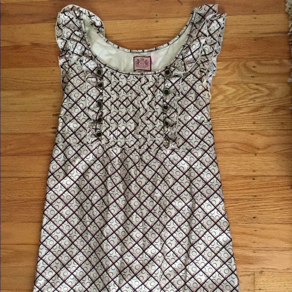Juicy Couture Semi Formal Navy Cream Dress