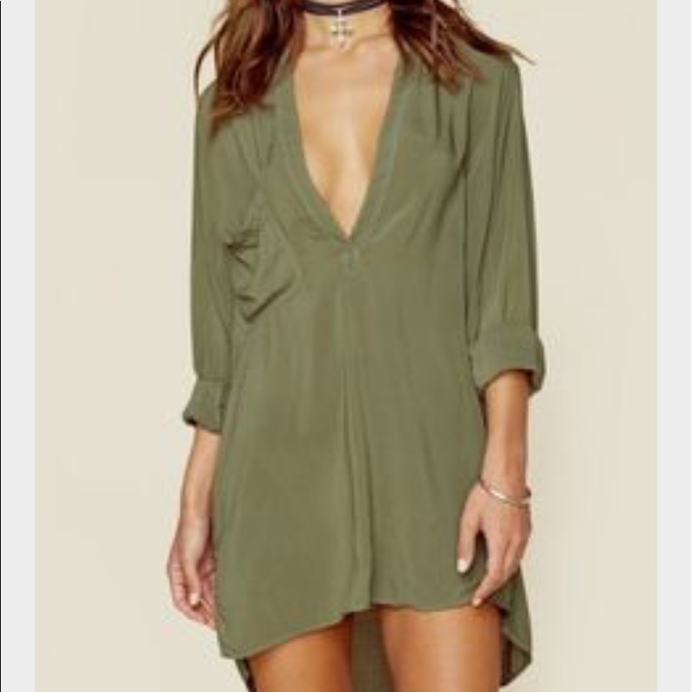 Blue Life Shirt Dress