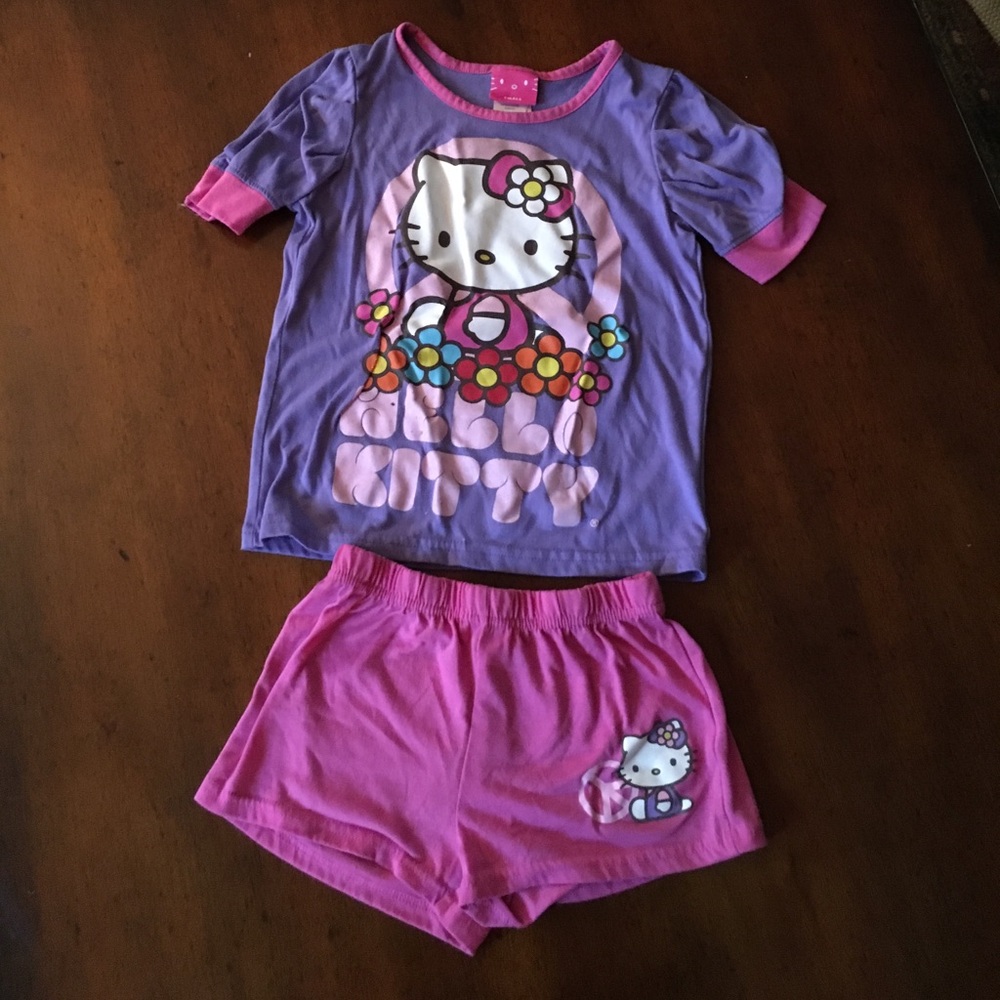 Girl pyjama girl hello kitty