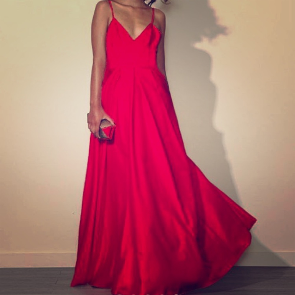 Red Fame and Partners gown
