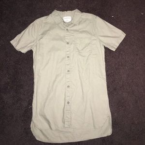 On The Byas button up tee