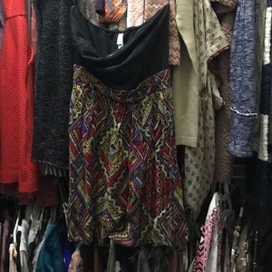 SUPER CUTE BOHO STRAPLESS DRESS