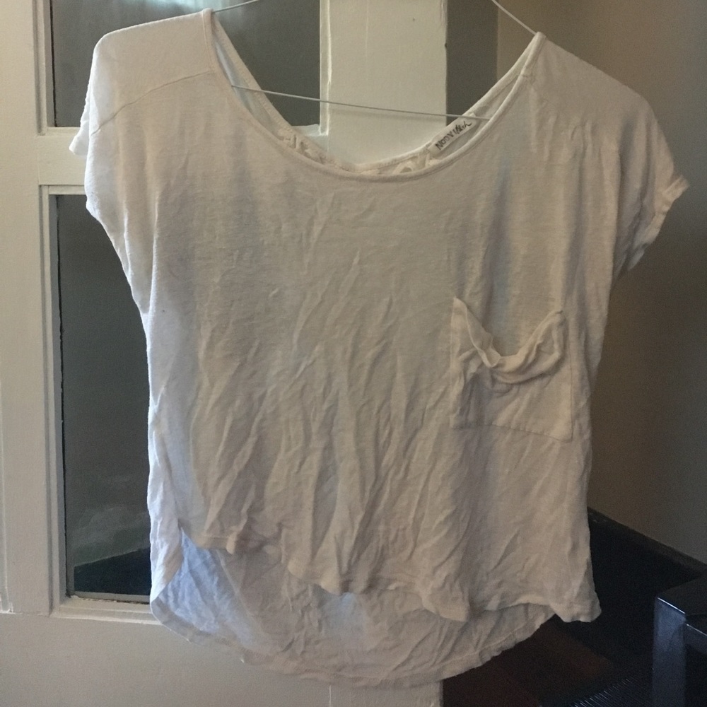 Lush cut out crop tee- size S