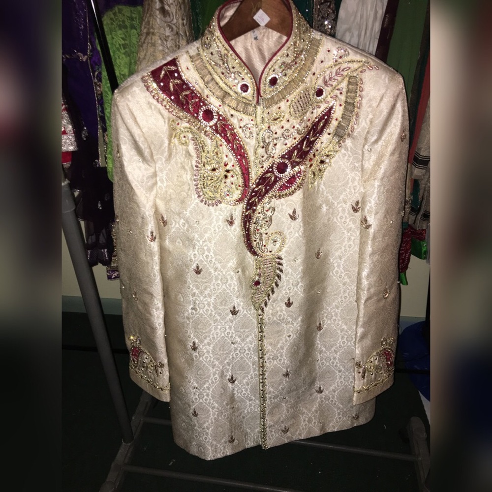 Men's Designer Wedding Sherwani Jacket Set