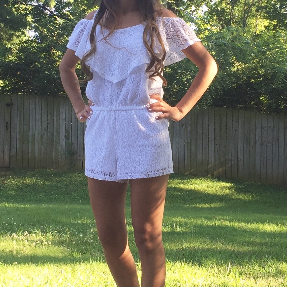 Lacy White Romper!!!