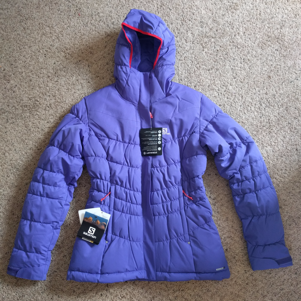 Salomon Stormpulse Women's Puffy Jacket, Navy