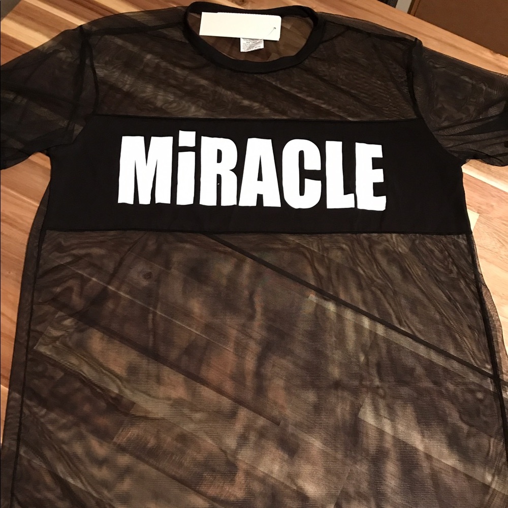 Sheer jersey top