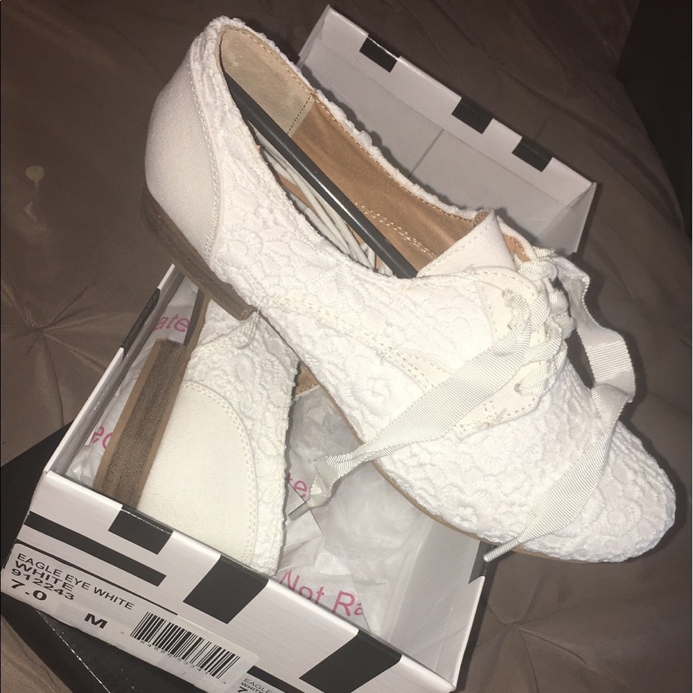 White Lacey Shoes