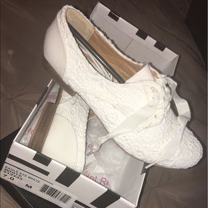 White Lacey Shoes
