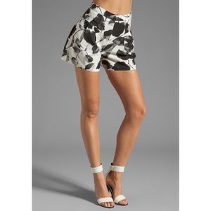 Milly designer high waisted floral shorts