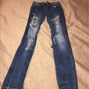 Distressed Skinny Jeans.