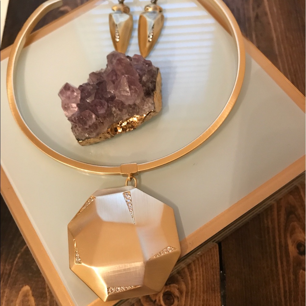 Connor and Stephanie set in antique brass