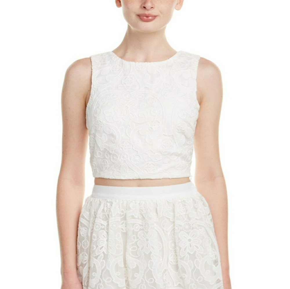 Lucy Paris Reese Lace Crop Top